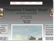 Tablet Screenshot of dunrovincountrystore.com